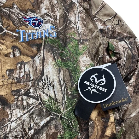 409Dunbrooke Realtree Camo Tennessee Titans Trophy Tech Fleece Full-Zip Hoodie